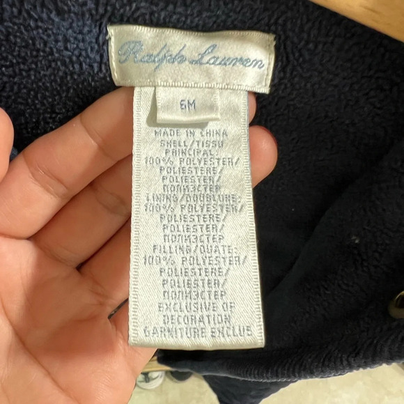 RALPH LAUREN Hooded Barn Bunting Siz6M - Picture 8 of 12